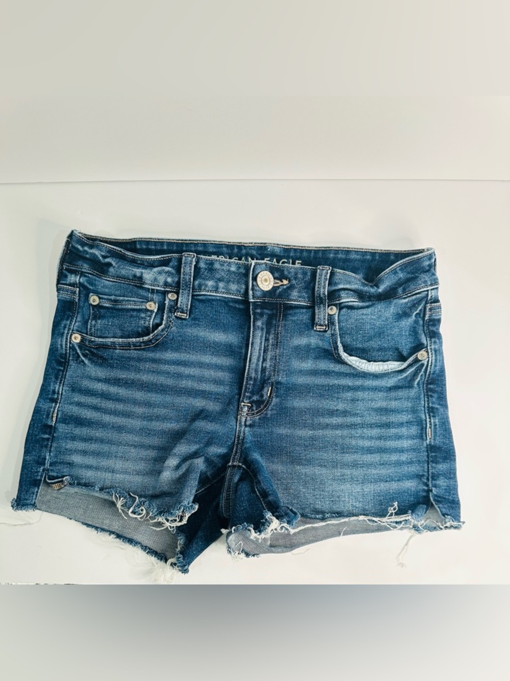American Eagle Outfitters Dark Blue Denim Cutoff Shorts size 6